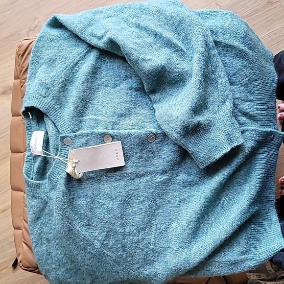 Doen Petra Cardigan - Bleu Menthe - L - Picture 3 of 11